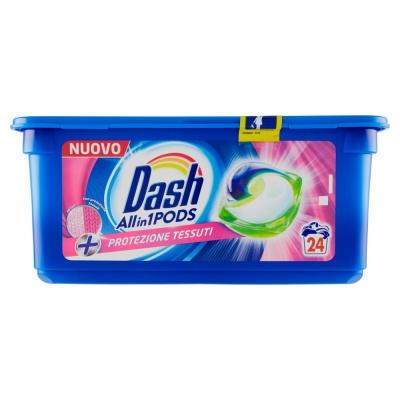 Капсули для прання Dash Protezione Tessuti 24шт