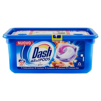 Капсули для прання Dash Ambra 27шт