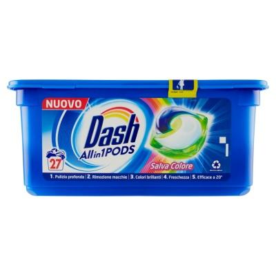 Капсули для прання Dash Salva Colore 27шт