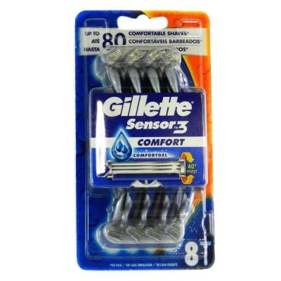 Станки для гоління Gillette Sensor3 Comfort 8шт
