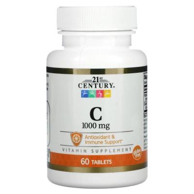 Витамины 21st Century Витамин С 100 мг, 60шт