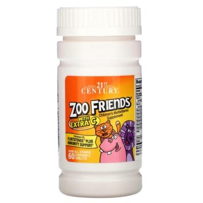 Витамины 21st Century Zoo Friends 60 шт