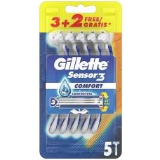 Станки для гоління Gillette Sensor3 Comfort 5шт
