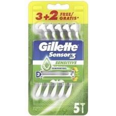 Станки для гоління Gillette Sensor3 Sensitive 5шт