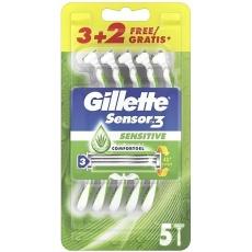 Станки для гоління Gillette Sensor3 Sensitive 5шт
