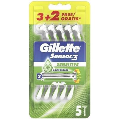 Станки для бритья Gillette Sensor3 Sensitive 5шт