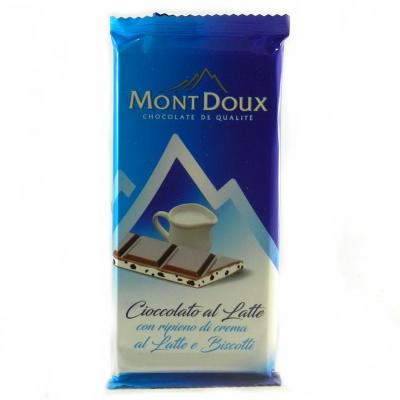 Шоколад Mont Doux Latte e Biscotti 100г