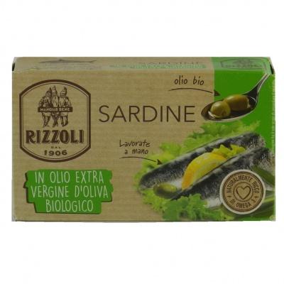 Сардина Rizzoli в оливковом масле 120г