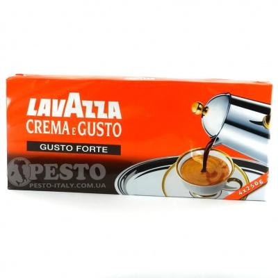 Кофе молотый Lavazza Crema e Gusto Forte серебряная 250г