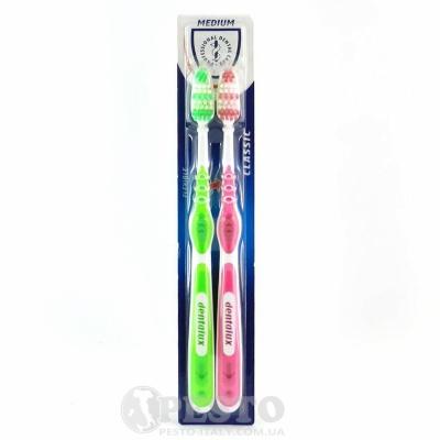 Зубна щітка DENTALUX Classico Medium 2шт 