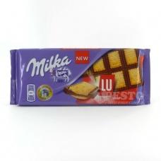 Шоколад Milka молочний з печивом 87г