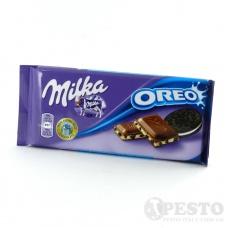 Шоколад Milka молочний з печивом Oreo 100г